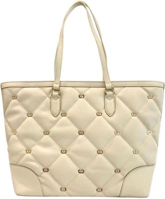 Twinset Polyethyleen Schoudertas - Dames - Shoppers - Wit - ONE Size - Tassen