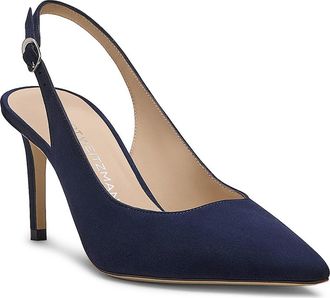 Stuart Weitzman Stuart Power Slingback 75 Pump in Nice Blue at Nordstrom, Size 9.5