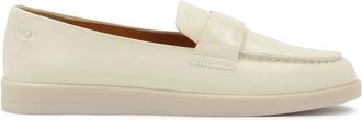 Kazar Cr&egrave;me leren instappers - Dames - Loafers - Beige - 39 EU - Leer - Schoenen
