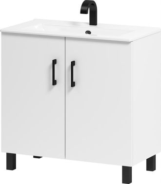 OEM Mueble De Ba&ntilde;o Viki 80 Con Lavabo, Blanco