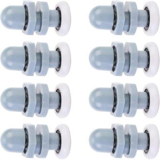 OEM 8 Rieles Individuales Para Puerta De Ducha, Rodillos Deslizantes Para Puerta De Vidrio De Ba&ntilde;o, Para Reemplazo De Rieles De Puerta De Vidrio De Ducha 