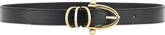 Chlo&eacute; Womens Leather Bracelet Belt Black Calf Bos Taurus E Braces