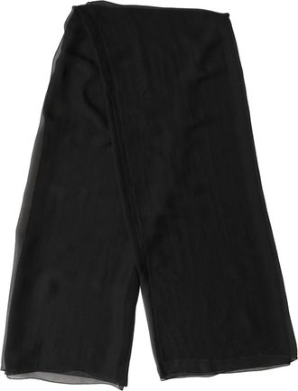 Dolce & Gabbana Black Silk Neck Wrap Shawl Stole 167cm x 126cm Womens Scarf