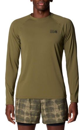 Mountain Hardwear Crater Lake Long Sleeve T-Shirt in Combat Green at Nordstrom, Size Xx-Large