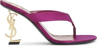 Saint Laurent Heeled Mules, female, Pink, Size: 7 US Opyum 85 Sandal
