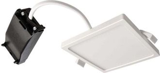 Trade Shop Trade Shop Traesio - Trade Shop - Plafoniera Quadrata Faretto Incasso Led 7w Luce Calda Lampada Soffitto Corridoio