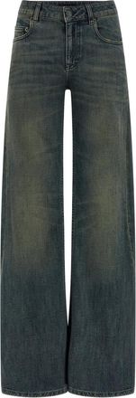 Balenciaga Blue A Gamba Ampia jeans