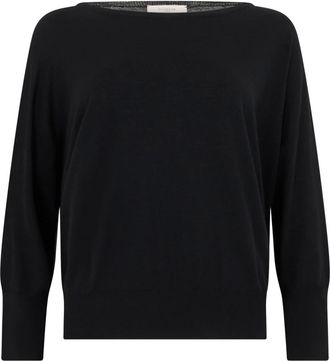 Slowear Slowear - Trui met Wijde Kraag - Dames - Truien - Zwart - Maat: M Wol