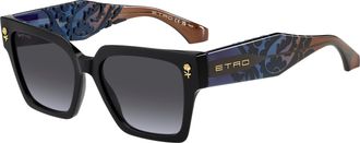 Etro 0128/S IPA/GB Womens Sunglasses Blue Size 55