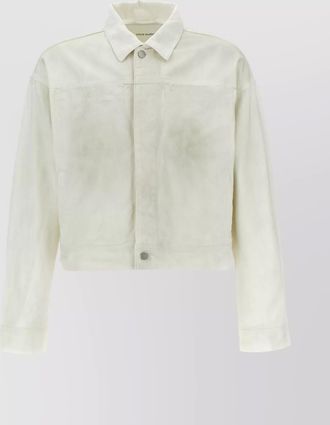 Entire studios jacket collared adjustable hem