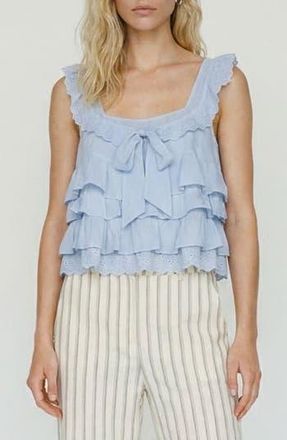 Vero Moda Sandy Sleeveless Layered Top in Brunnera Blue at Nordstrom Rack, Size X-Large