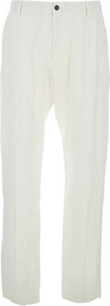 Emporio Armani Broeken - Heren - Straight fit broeken - Wit - L - Broeken