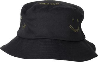 Paul Smith Happy Bucket Hat - Heren - Hoeden - Zwart - M - Katoen - Accessoires