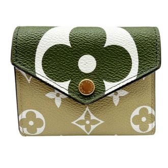 Louis Vuitton Beige Khaki Monogram Wallet (Tri-Fold) (Pre-Owned)