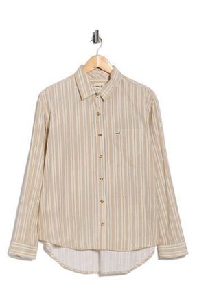 Hurley New Heights Button-Up Shirt in Tan at Nordstrom Rack, Size X-Small