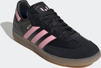 adidas Sneaker ADIDAS PERFORMANCE SAMBA MESSI, Gr. 42,5, core schwarz, gold metallic, gum4, Leder, Synthetik, Schuhe Sneaker