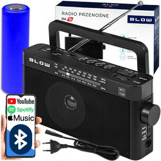 OEM Radio Port&aacute;til Am/fm Para Cocina, Bluetooth, Bater&iacute;a, Usb, Aux Y Sd