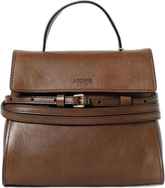 Moschino Tie Me Tote Bag - Dames - Tassen - Bruin - Maat: ONE Size Zijde