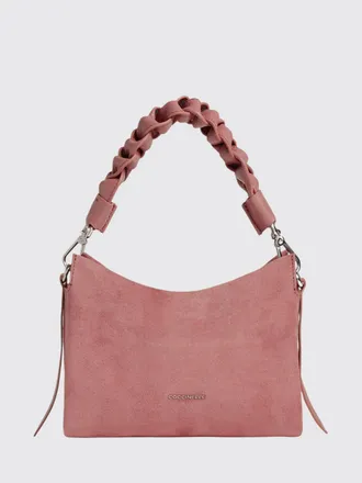 Coccinelle Mini borsa a spalla Boheme in pelle scamosciata con manico intrecciato