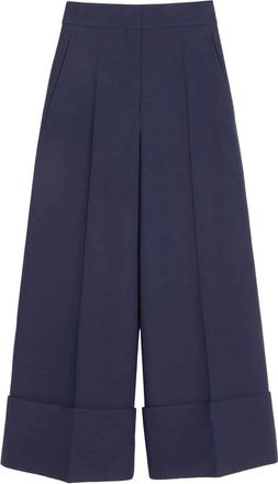 Valentino Garavani Broeken, Dames, Blauw, M, Stijlvolle Casual Broeken