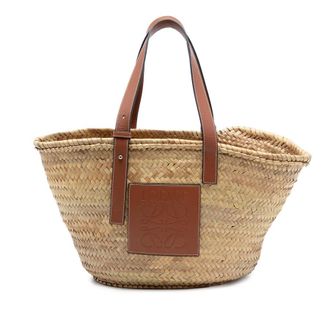 Loewe Pre-owned Loewe Medium Raffia Anagram Basket Tote Ladies RG2B655EGB42O87D