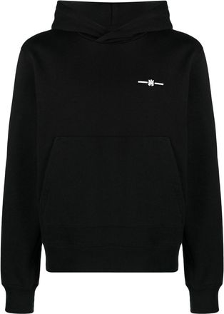 Amiri logo-print cotton hoodie - men - Cotton/Viscose - S - Black