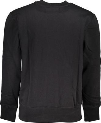 Calvin Klein Logo-Embroidered Cotton Sweatshirt - Black