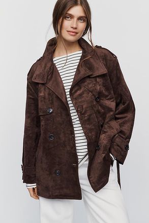 Blank NYC Belted Short Trench Coat Jacket