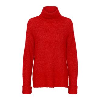 Part Two Leahs PW PU Strik - Dames - Coltruien - Rood - L - Truien & Vesten