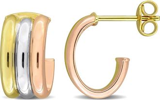Delmar Triple C Hoop Earrings in Multi-Color at Nordstrom Rack
