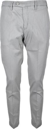 Michael Coal Casual Lyocell Katoenmix Broek - Heren - Slim Fit Broeken - Grijs - W31 - Katoen - Broeken