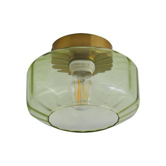 Lindby L&aacute;mpara De Techo hildur En Verde Vidrio - Lindby