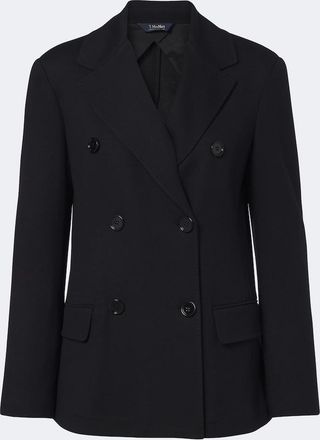 Max Mara Wool and cotton-blend jersey blazer