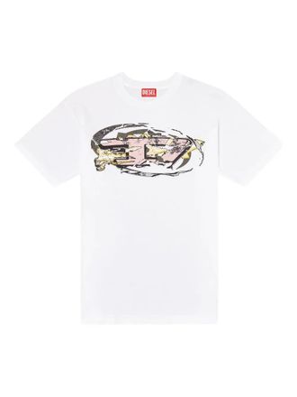 Diesel graphic-print T-shirt - men - Cotton - XXXL - White