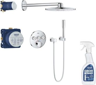 GROHE Grohtherm Smartcontrol Rainshower 310 Smartactive Cube Set De Ducha Empotrado + Limpiador De Grifo Grohclean - Grohe