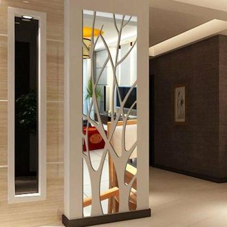 OEM Adhesivo De Pared Con Espejo De Rama De &Aacute;rbol 3d, Adhesivo De Pared De Espejo Acr&iacute;lico Autoadhesivo Y Removible, Adhesivo De Arte De Pared Para Decora
