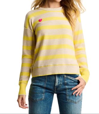 Lisa Todd Subtle Love Sweater In Almond/butter