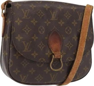 Louis Vuitton Pre-owned Vintage Canvas Crossbody Tas - Dames - Vintage Schoudertas - Bruin - ONE Size - Vintage