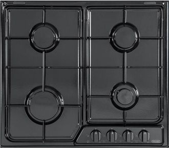 DeLonghi Placa De Gas Empotrada Delonghi Ynf 46 Asv, Color Negro, 4 Quemadores