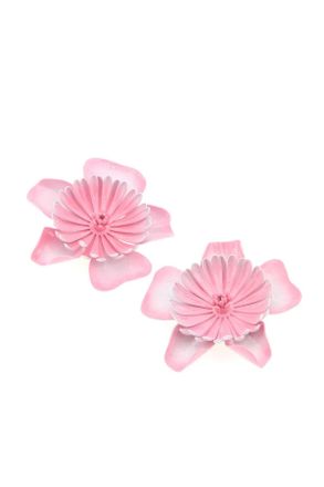 Chlo&eacute; Womens Bloom Hair Clips Pink Metal Pins Claws &