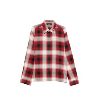 Amiri Logo-embroidered Checked Shirt