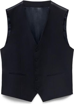 Mango Slim Fit Suit Waistcoat in Navy at Nordstrom, Size 38