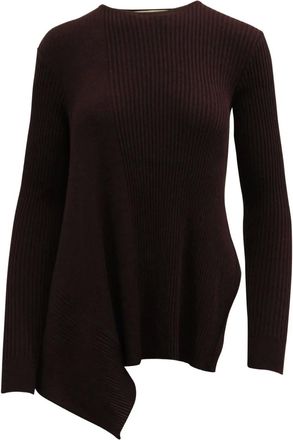 Stella McCartney Maglione asimmetrico a coste - Rosso