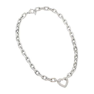 Guess Beloved Hart Ketting - Dames - Kettingen - Grijs - ONE Size - Accessoires