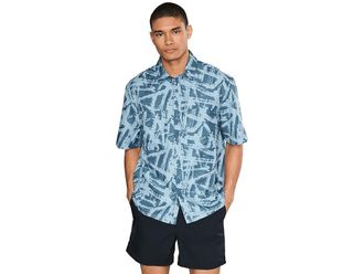 Mountain Hardwear Sun Drifttm Cooling Printed Short Sleeve Shirt Mens Clothing Element Brushstrokes Print : 2XL, Nylon
