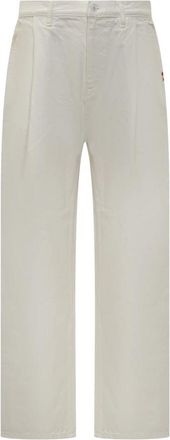 Amish JS Pant Nogend - Heren - Straight fit broeken - Beige - M - Katoen - Broeken