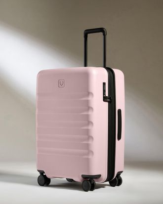 Antler Medium Suitcase In Moorland Pink - Icon Stripe