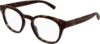 Gucci Stijlvolle Bril in Zwart - Heren - Brillen - Bruin - 52 MM - Accessoires