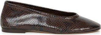 Bobbies Ninon Ballet Flats in Cobra Brown at Nordstrom, Size 11.5