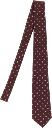 Saint Laurent Petits Losan Cravatte Bordeaux-Uomo